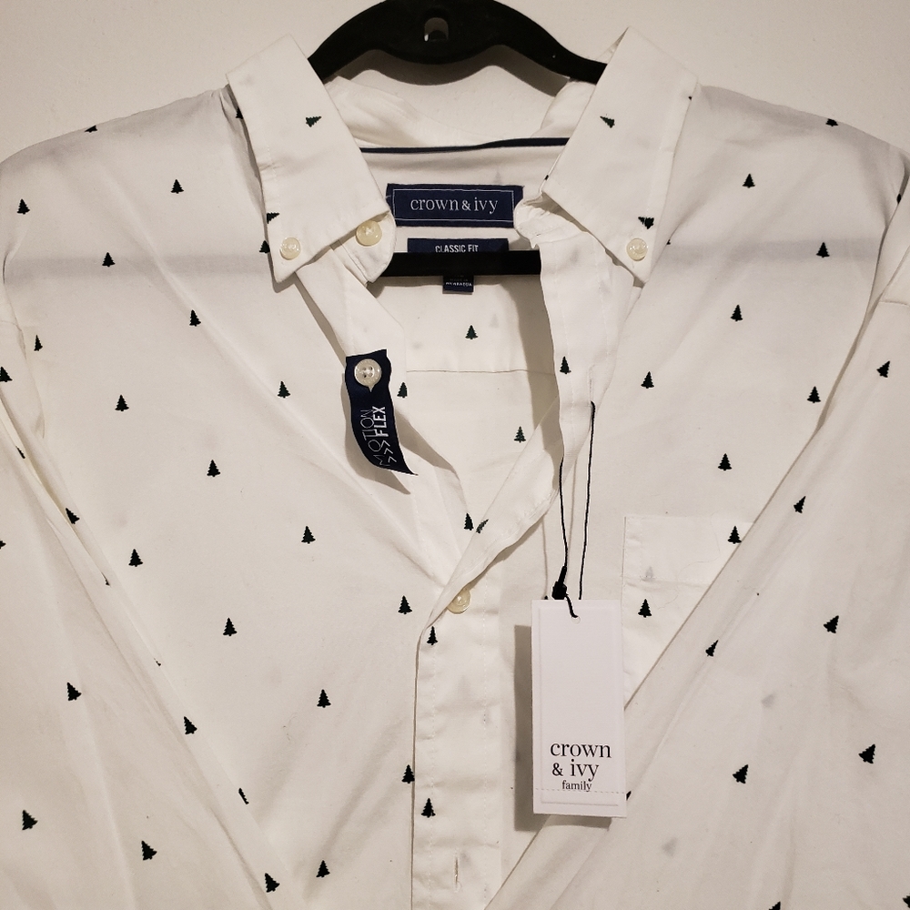 Crown&Ivy Classic Fit XL Mens button up dress shirt